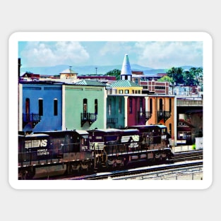 Norfolk VA - Train With Two Locomotives Sticker